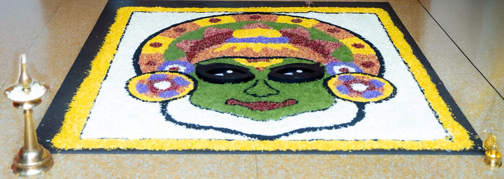Pookkalam floral carpet